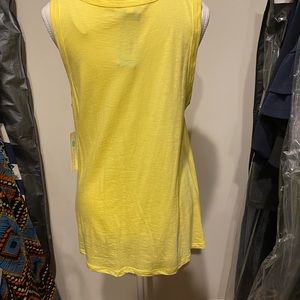 Women’s yellow Nine Britton - Levie Sleeveless Knot Front Top